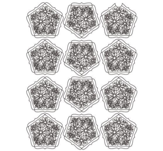 Boules silhouette « Fleurs »