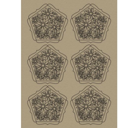 Boules silhouette « Fleurs »