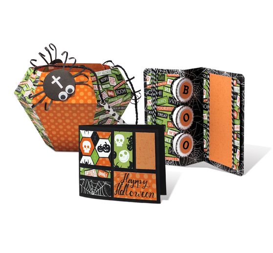 Papier cartonné à motifs « Halloween Pumpkin », 49,5x68cm