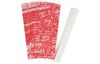 Kit étoiles en sac en papier « Merry Christmas », grand, Rouge