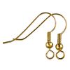 Crochets d'oreilles, 20 pc. Doré