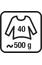 Pullover taille 40 = 500 g