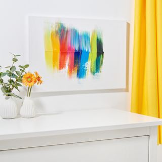 Peinture acrylique avec la technique de l'estompage