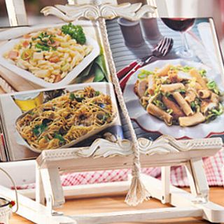 Table easel as cookbook stand